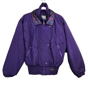 Vintage 80s 90s Hot Music Ski Jacket Winter Coat Graphic Women's Size Medium